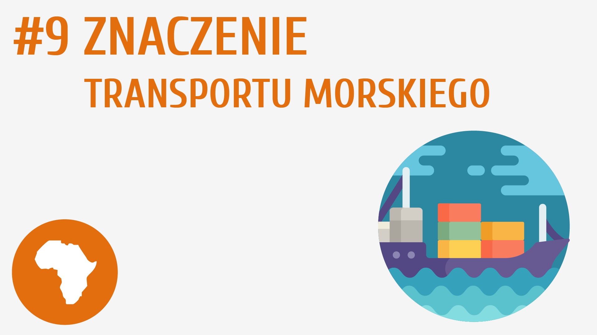 Znaczenie transportu morskiego